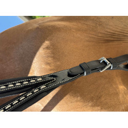 Flèche de martingale Pénélope Point sellier Noir