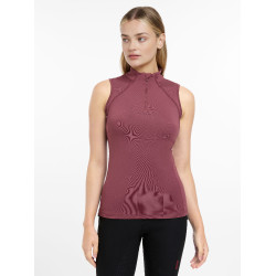 Base Layer LeMieux Maria mesh mouwloos Rozenhout