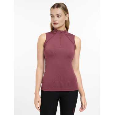 Base Layer LeMieux Maria mesh mouwloos Rozenhout