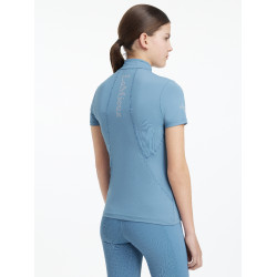 Base Layer LeMieux Young Rider Classique manches courtes Ice blue Bleu