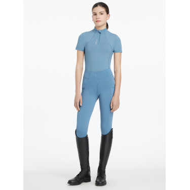 Base Layer LeMieux Young Rider Classique manches courtes Ice blue Bleu