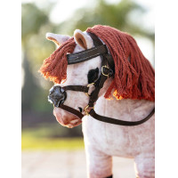 Bridon à muserolle croisée LeMieux Toy Pony Marron