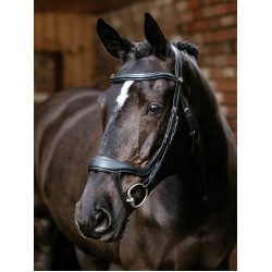 Bridon de muserolle fendu Arika LeMieux Noir Bridon de muserolle fendu Arika LeMieux Noir