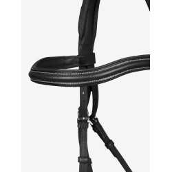 Bridon de muserolle fendu Arika LeMieux Noir Bridon de muserolle fendu Arika LeMieux Noir