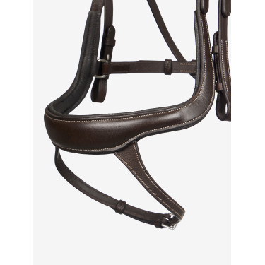 Bridon de muserolle fendu Arika LeMieux Marron Bridon de muserolle fendu Arika LeMieux Marron