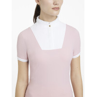 Chemise de concours LeMieux plissée Sophia manches courtes Blossom Rose Chemise de concours LeMieux plissée Sophia manches courtes Blossom Rose