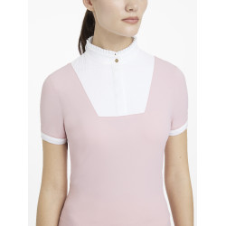 Chemise de concours LeMieux plissée Sophia manches courtes Blossom Rose Chemise de concours LeMieux plissée Sophia manches courtes Blossom Rose