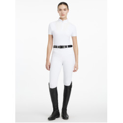 Wedstrijdshirt LeMieux geplooid Sophia korte mouwen Wit Wedstrijdshirt LeMieux geplooid Sophia korte mouwen Wit