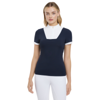 Chemise de concours LeMieux Sophia manches courtes Marine