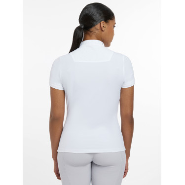 Chemise de concours LeMieux Sophia manches courtes Blanc