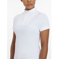 Chemise de concours LeMieux Sophia manches courtes Blanc