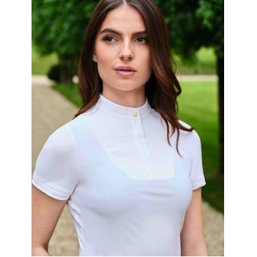 Chemise de concours LeMieux Sophia manches courtes Blanc