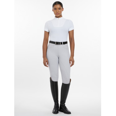 Wedstrijdshirt LeMieux Sophia met korte mouwen Wit