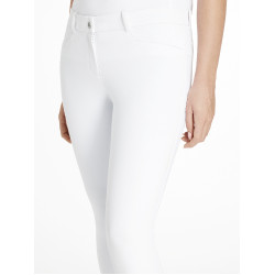 Pantalon d'équitation à basanes silicone Imogen Blanc Pantalon d'équitation à basanes silicone Imogen Blanc