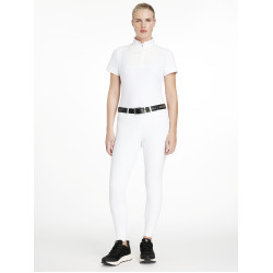 Pantalon d'équitation à basanes silicone Imogen Blanc Pantalon d'équitation à basanes silicone Imogen Blanc