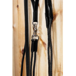 Rênes allemandes LeMieux en cuir Zwart Rênes allemandes LeMieux en cuir Zwart