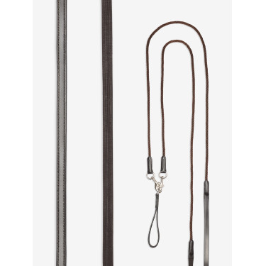 Rênes allemandes LeMieux en cuir Bruin