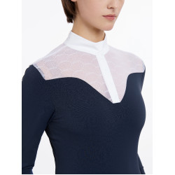 Wedstrijdpolo LeMieux Emily lange mouwen Marine Marineblauw Wedstrijdpolo LeMieux Emily lange mouwen Marine Marineblauw