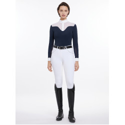 Wedstrijdpolo LeMieux Emily lange mouwen Marine Marineblauw Wedstrijdpolo LeMieux Emily lange mouwen Marine Marineblauw