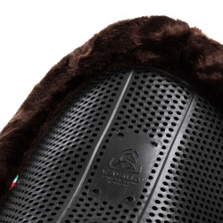 Amortisseur Acavallo Classic Gel et mouton Noir / laine marron Amortisseur Acavallo Classic Gel et mouton Noir / laine marron