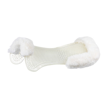 Amortisseur gel et mouton réhausseur arrière Acavallo Transparent / mouton blanc