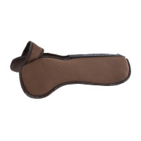 Schokdemper met verstelbare zakken en verhoogde voorkant en achterkant Piuma WFS in suède Acavallo Bruin Schokdemper met verstelbare zakken en verhoogde voorkant en achterkant Piuma WFS in suède Acavallo Bruin