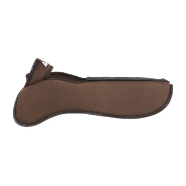 Schokdemper met verstelbare zakken en verhoogde voorkant en achterkant Piuma WFS in suède Acavallo Bruin