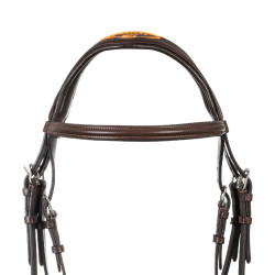 Bridon Acavallo en cuir Primavera Marron foncé