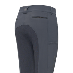 Pantalon d'équitation Euro-Star Arista Connect Full Grip femme Magnet Gris