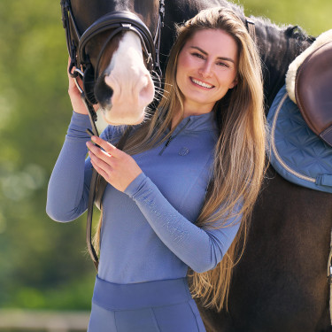 Polo manches longues Imperial Riding Parla femme Moonstone Orange