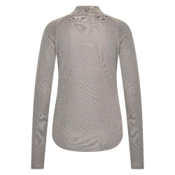 Lange mouwen polo Imperial Riding Parla dames Houtskool Grijs