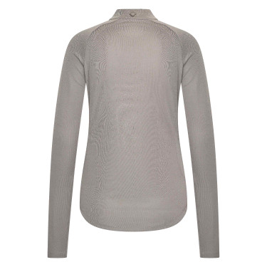 Lange mouwen polo Imperial Riding Parla dames Houtskool Grijs