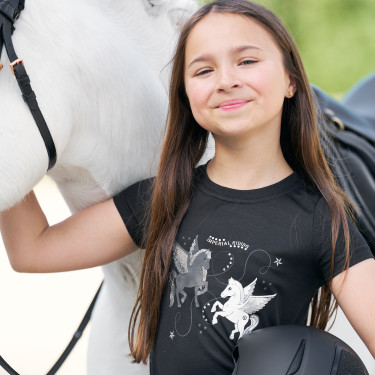 T-shirt Imperial Riding Star Sky enfant Noir