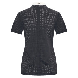Polo de concours mesh Imperial Riding Grandprix manches courtes femme Noir