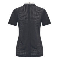 Wedstrijdpoloshirt mesh Imperial Riding Grandprix korte mouwen dames Wit