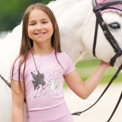 T-shirt Imperial Riding Star Sky kind Ballerina Roze