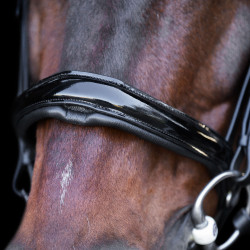 Bridon avec muserolle Englaise Imperial Riding Noir / crystal
