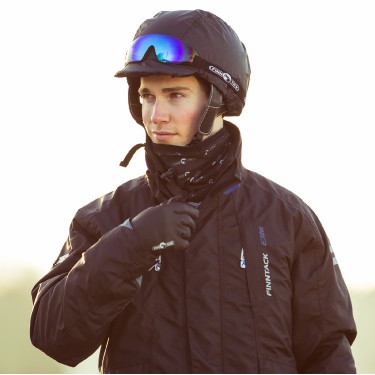 Lichte halsbeschermer voor de zomer Finn-Tack Pro Zwart
