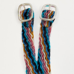 Lanières d'éperons en nylon tressé Multi Multi-couleurs