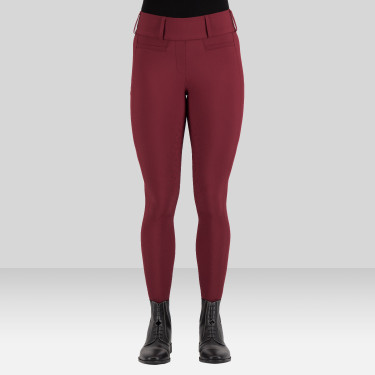 Legging d'équitation Euro-Star Enforce FullGrip Amarena Rouge