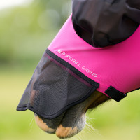 Vliegenmasker met neus Imperial Riding Trail ride Roze