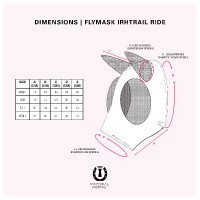 Vliegenmasker met neus Imperial Riding Trail ride Roze