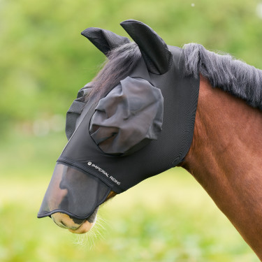 Máscara anti-moscas con nariz Imperial Riding Trail ride Noir