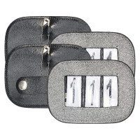 Nummer van de competitie HV Polo Gloria square per 2 Zilverkleurig Grijs