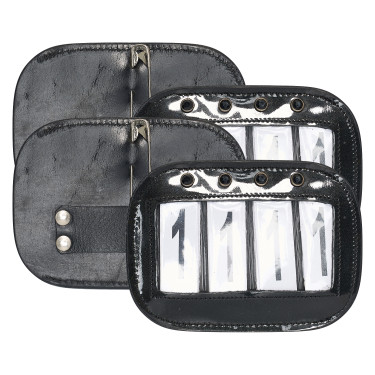 Nummer van de wedstrijd Imperial Riding Square per 2 Glanzend zwart