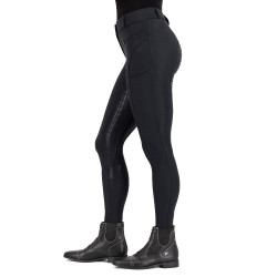 Pantalon d'équitation HV Polo Favourite Sporty FullGrip Noir