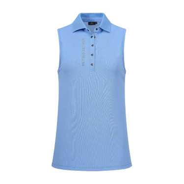 Mouwloos poloshirt HV Polo Myrthe Zee Blauw Mouwloos poloshirt HV Polo Myrthe Zee Blauw