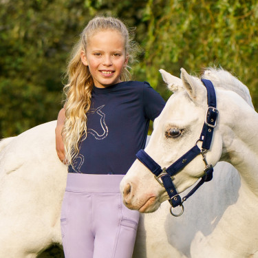 T-shirt HV Polo Laurelle kinderen Marine Marineblauw