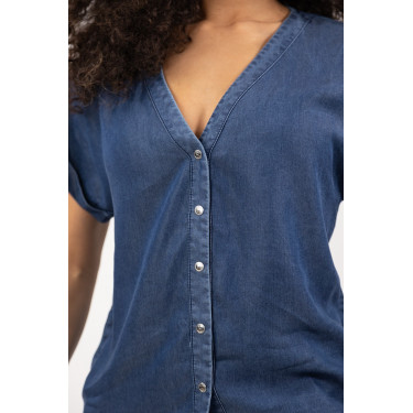 Blouse Harcour Shaina Marine Marineblauw