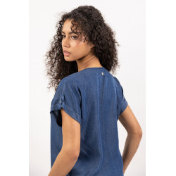 Blouse Harcour Shaina Marine Marineblauw